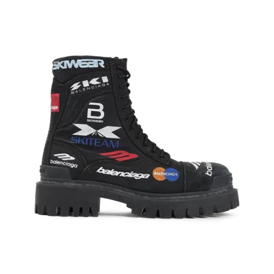 Balenciaga Combat Strike L20 Print In Black