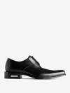 Balenciaga Concorde Leather Derby Shoes In Black