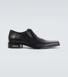 Balenciaga Concorde Leather Derby Shoes In Black