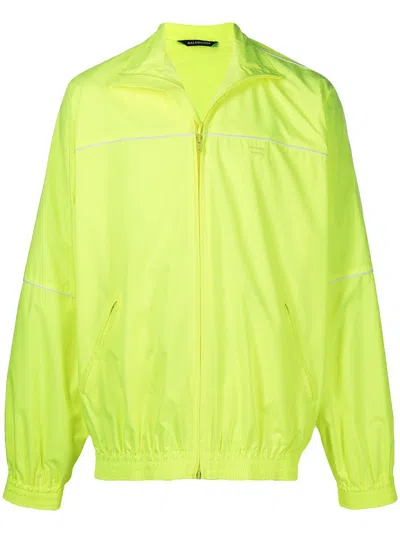 Balenciaga Fluorescent Track Jacket In Yellow
