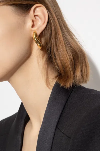 Balenciaga Copper Earrings In Gold