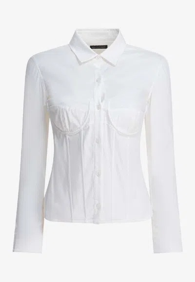 BALENCIAGA CORSET STYLE LONG-SLEEVED SHIRT