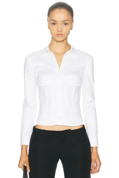 BALENCIAGA CORSETED SHIRT