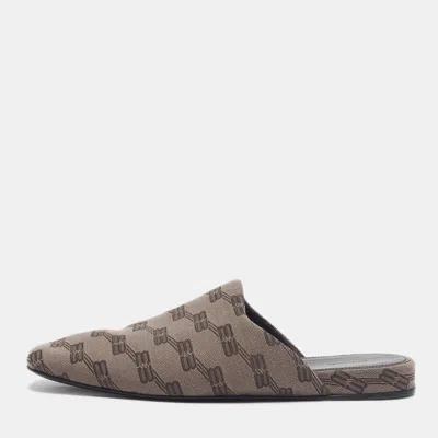 Pre-owned Balenciaga Cosy Bb Size 41.5 Brown Canvas Mules