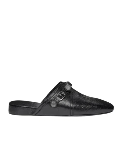 Balenciaga Slippers And Hooves Cozy Cagole Man Leather Black