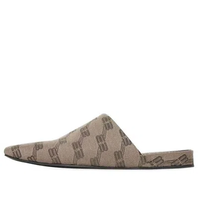 Balenciaga Cosy Mules 'bb Monogram Brown'
