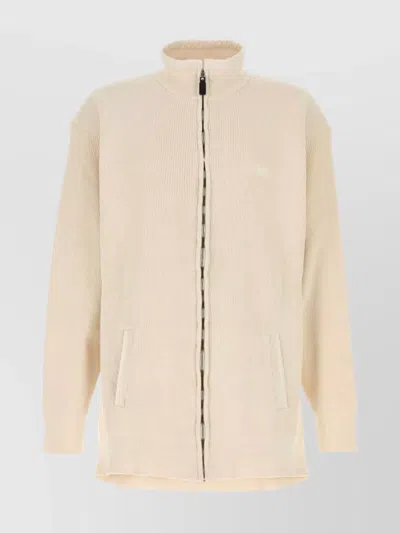 BALENCIAGA COTTON AND POLYESTER SWEATER WITH FRONT POCKETS