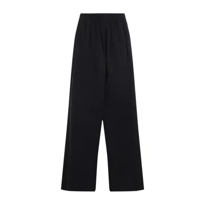 Balenciaga Elastic Waist Casual Pants In Black