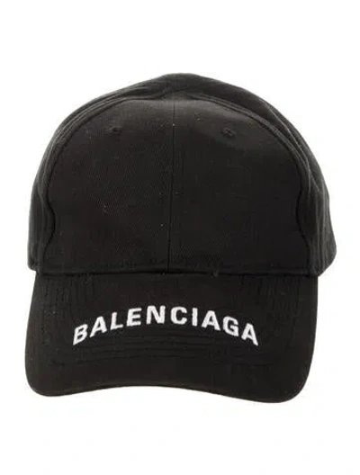Pre-owned Balenciaga Cotton Baseball Cap In Black