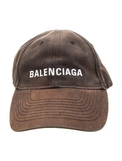 Pre-owned Balenciaga Cotton Baseball Cap In Black
