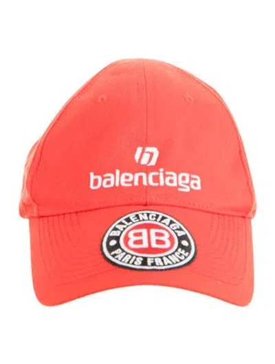 Pre-owned Balenciaga Cotton Baseball Cap In Red