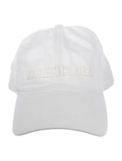 Pre-owned Balenciaga Cotton Baseball Cap In White