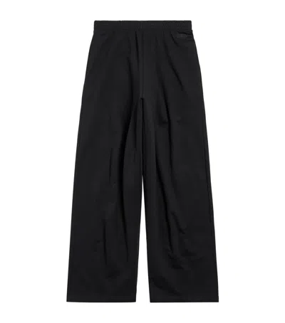 Balenciaga Cotton Bb Garderobe Sweatpants In Black