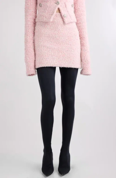 Balenciaga Pink Cotton Blend Tweed Mini Skirt