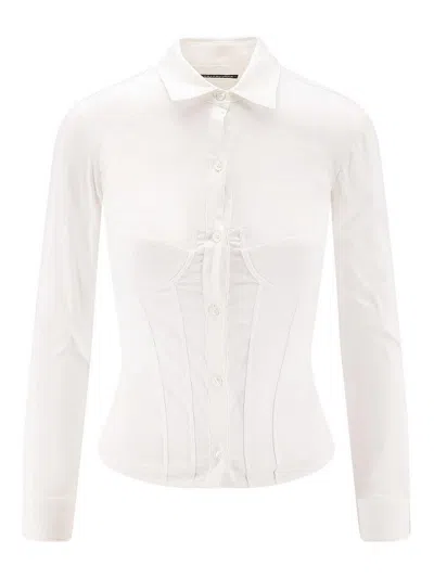 BALENCIAGA COTTON BLEND CORSET SHIRT
