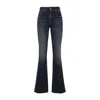 Balenciaga Blue Cotton-blend Clothing Jeans In Blue