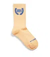 Balenciaga Cotton-blend Laurel Socks In Yellow