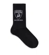 Balenciaga Cotton-blend Nano Bb Socks In Black