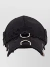 Balenciaga Men Cotton D-ring Cargo Hat In Black