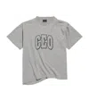 Balenciaga Ceo Asymmetrical Crewneck T-shirt In Gray