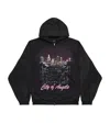 Balenciaga City Of Angels Outerwear Zip-up Hoodie In Black Faded In Black