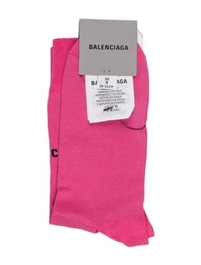 Pre-owned Balenciaga Cotton Classic Socks W/tags In Pink