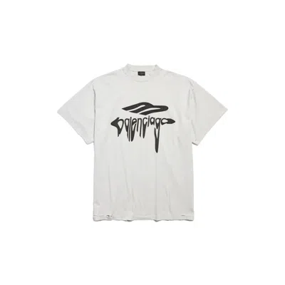 Balenciaga Cotton Crew-neck T-shirt In White