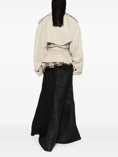Balenciaga Cotton Cropped Trench Coat
