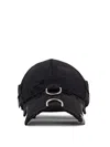 Balenciaga Men Cotton D-ring Cargo Hat In Black