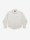 Balenciaga White Shirt With Lettering Logo Embroidered On The Front In Cotton Woman