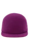 Balenciaga Purple Drill Solid Baseball Hat In Purple