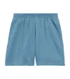 Balenciaga Logoed Tracksuit Shorts In Grey