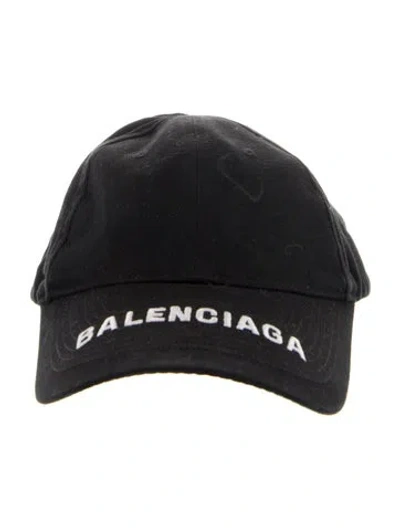Pre-owned Balenciaga Cotton Embroidered Baseball Hat In Multi