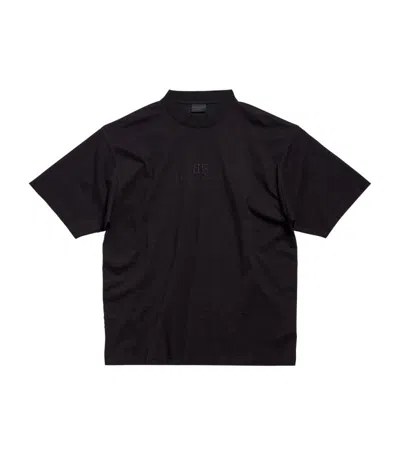 Balenciaga Embroidered Cotton-jersey T-shirt In White