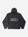 Balenciaga Logo-print Hoodie In Black & White