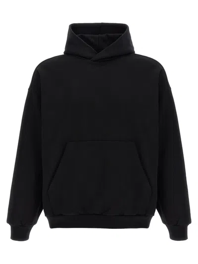 Balenciaga Cotton Hoodie Sweatshirt Black