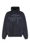 Balenciaga 3b Liquified Black Faded Sweatshirt In Black
