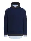 Balenciaga Layered Sweater In Blue