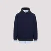 Balenciaga Layered Sweater In Blue