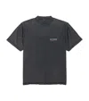 Balenciaga Men Graphite Cotton Oversize T-shirt