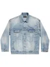 Balenciaga Graphic Printed Denim Jacket