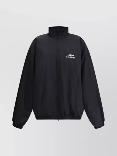 BALENCIAGA COTTON JACKET WITH FAUX FUR LINING