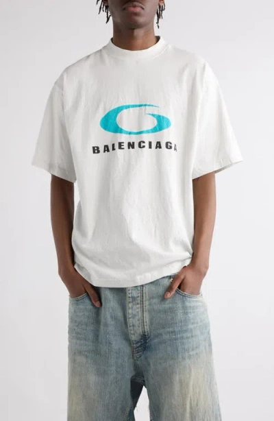 Balenciaga Loop Sports Icon Short T-shirt In White