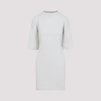 Balenciaga Cotton Jersey Semi Fitted Short Dress In Animal Print
