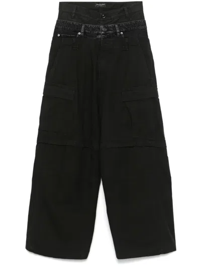 BALENCIAGA BALENCIAGA COTTON LAYERED CARGO TROUSERS