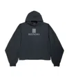 Balenciaga Cropped Hoodie Clothing In Blue