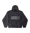 Balenciaga Logo-print Hoodie In Grey