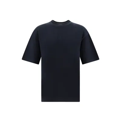 Balenciaga Cotton Logo T-shirt In Black
