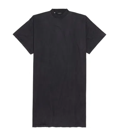 BALENCIAGA COTTON MIDI T-SHIRT DRESS