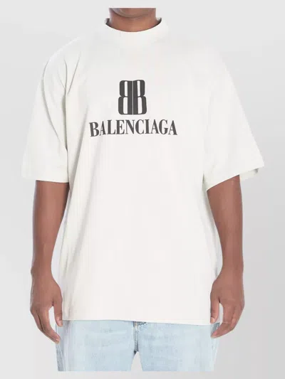 BALENCIAGA COTTON OVERSIZED CREW NECK T-SHIRT
